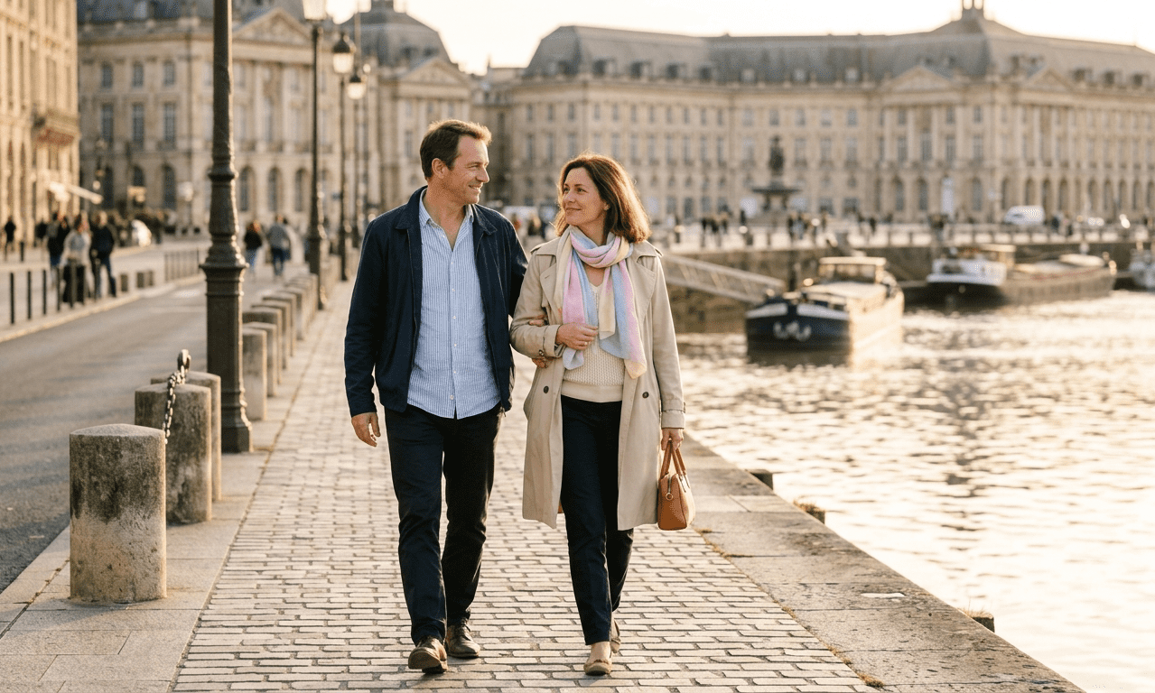Rencontre senior à Bordeaux : la douceur de vivre à deux