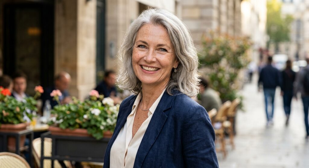 Portrait d'une femme mature épanouie et confiante